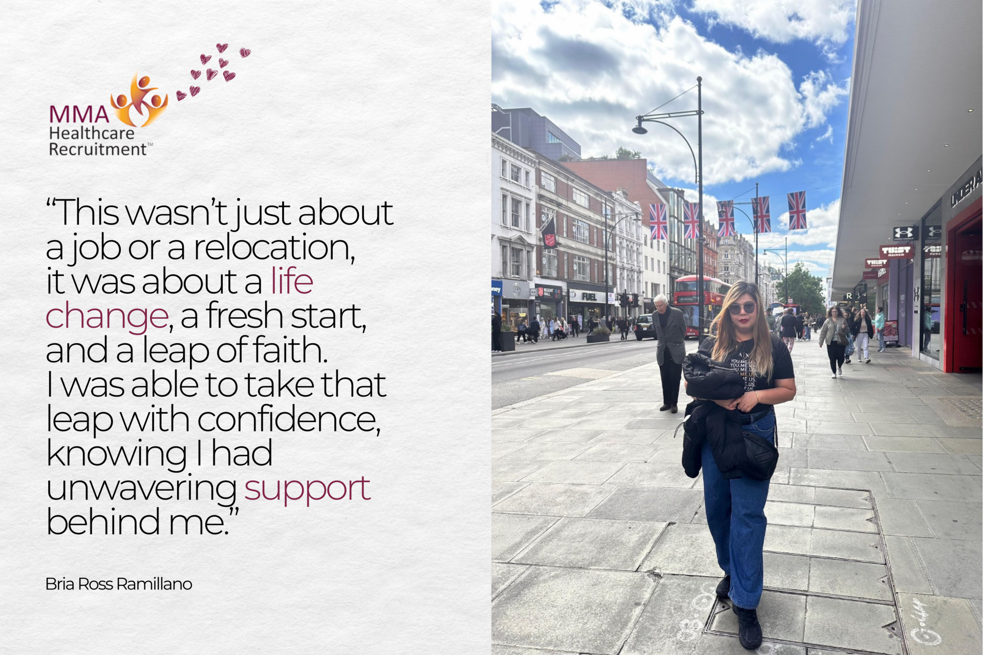 bria ross ramillano's success story a leap of faith to the uk mma healthcare recruitment {{brizy_dc_image_alt entityId=